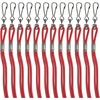 image:imageChampion Sports Nylon Lanyards with JHook Clip Red  12 Pack Poly Bag