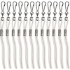 image:imageChampion Sports Nylon Lanyards with JHook Clip White  12 Pack Poly Bag