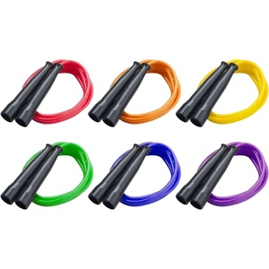 image:imageChampion Sports 6 Foot Licorice Jump Rope for Fitness Assorted Colors  Speed Jump Ropes with Contoured Handles for Exercise Cross Training Boxing  Single Premium Skipping Rope for Kids Adults