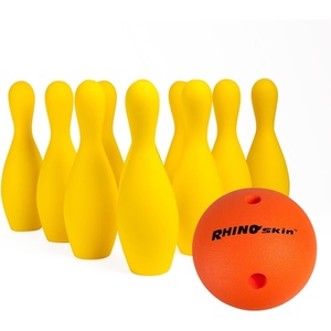 image:imageChampion Sports Foam Weighted Bowling Pin Set  Pins Ball and Carry Case Set