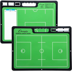 image:imageChampion Sports Large amp XL Dry Erase Board For Coaching  Whiteboards for Strategizing Techniques Plays  2Sided Boards with Front Side Full Field  Backside Half Field and LineupLacrosse