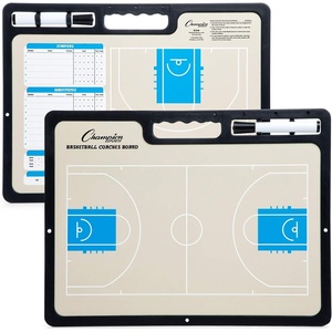 image:imageChampion Sports Large amp XL Dry Erase Board For Coaching  Whiteboards for Strategizing Techniques Plays  2Sided Boards with Front Side Full Field  Backside Half Field and LineupBasketball