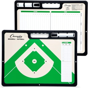 image:imageChampion Sports Large amp XL Dry Erase Board For Coaching  Whiteboards for Strategizing Techniques Plays  2Sided Boards with Front Side Full Field  Backside Half Field and LineupBaseballSoftball