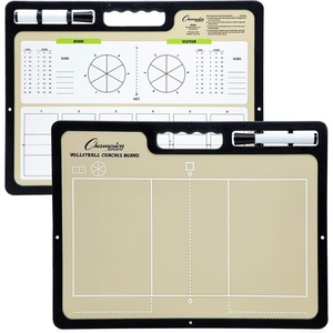 image:imageChampion Sports Large amp XL Dry Erase Board For Coaching  Whiteboards for Strategizing Techniques Plays  2Sided Boards with Front Side Full Field  Backside Half Field and LineupVolleyball