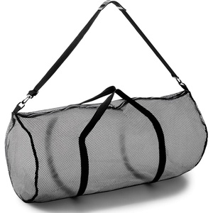 image:imageChampion Sports Mesh Duffle Bag  Oversized Breathable Gear Bag with Zipper amp Shoulder Strap for Sports Gym amp TravelBlack