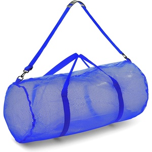 image:imageChampion Sports Mesh Duffle Bag  Oversized Breathable Gear Bag with Zipper amp Shoulder Strap for Sports Gym amp TravelBlue