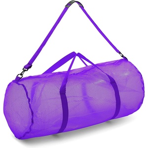 image:imageChampion Sports Mesh Duffle Bag  Oversized Breathable Gear Bag with Zipper amp Shoulder Strap for Sports Gym amp TravelPurple