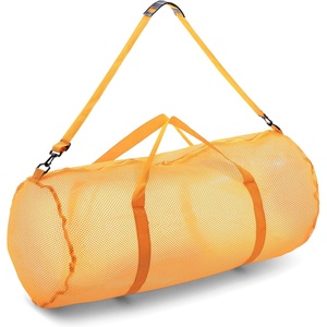 image:imageChampion Sports Mesh Duffle Bag  Oversized Breathable Gear Bag with Zipper amp Shoulder Strap for Sports Gym amp TravelYellow