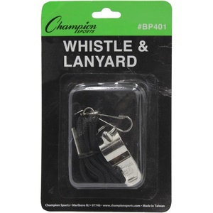 image:imageChampion Sports Metal Whistle with Lanyard  12 Pack