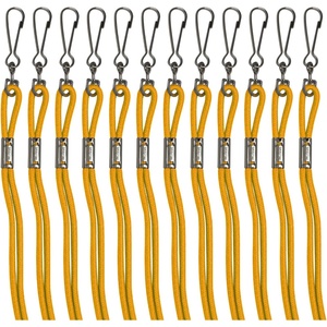 image:imageChampion Sports Nylon Lanyards with JHook Clip Gold  12 Pack Poly Bag