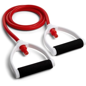 image:imageChampion Sports Resistance Tube Bands for Men and Women Durable Stretch Fitness Band for Strength Training Stretching Rehabilitation  Premium Home Workout Equipment  60 Lbs Resistance TubingRed