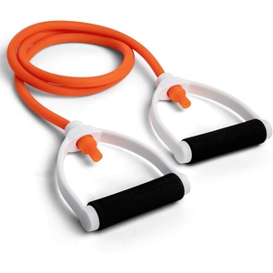 image:imageChampion Sports Resistance Tube Bands for Men and Women Durable Stretch Fitness Band for Strength Training Stretching Rehabilitation Premium Home Workout Equipment 50 Lbs Resistance TubingOrange