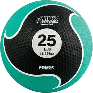 image:imageChampion Sports Rhino Elite Medicine Ball  Textured Surface Superior Grip Hollow Synthetic Rubber for Consistent Bounce amp Durability Multiple Weights amp Colors  Optional Rebounder Sold Separately25 Pounds  Green