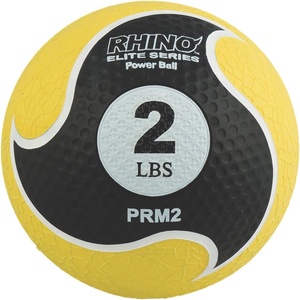 image:imageChampion Sports Rhino Elite Medicine Ball  Textured Surface Superior Grip Hollow Synthetic Rubber for Consistent Bounce amp Durability Multiple Weights amp Colors  Optional Rebounder Sold Separately2 Pounds  Yellow