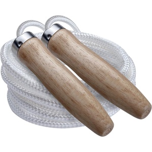 image:imageChampion Sports Wood Handle Jump Ropes  Durable Nylon or Leather Bearings  Skipping Rope Fitness Cardio Training Agility and Exercise WorkoutsHeavyweight Nylon Ball Bearing 85 Ft