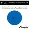 image:imageChampion Sports Exercise Stability Balance Ball 52 cm Blue  Premium Quality PopResistant Gym Medicine Balls for Strength and Core Training Rehab Workout Pilates Pregnancy Stretching