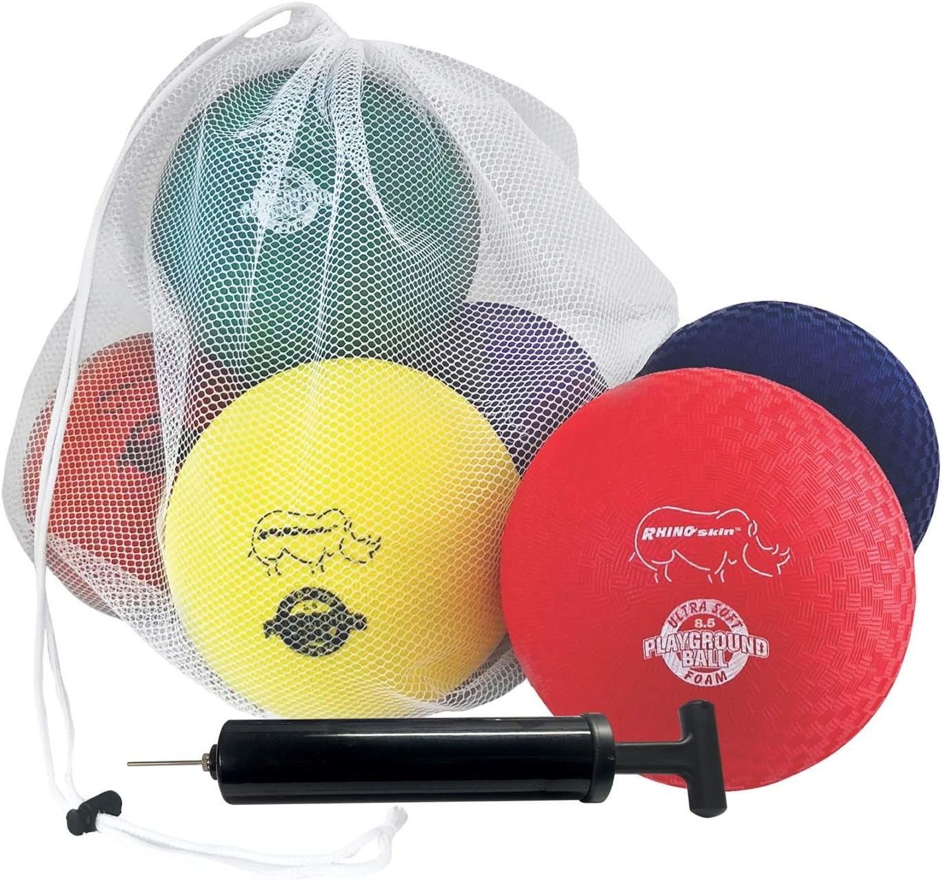 image:imageChampion Sports Rhino Skin Soft Inflateable Playground Ball SetAssorted Colors 85 Set