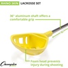 image:imageChampion Sports Rhino Lacrosse Set Rhino Skin Training Equipment for Boys Girls Kids Youth and Amateur Athletes  12 Aluminum Sticks and 12 Balls for Indoor Outdoor Use