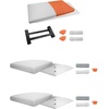 image:imageChampion Sports Breakaway Safety 3Piece Baseball Base Set with Double First Base  Molded Rubber Official Size HeavyDuty All Rubber Construction
