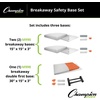 image:imageChampion Sports Breakaway Safety 3Piece Baseball Base Set with Double First Base  Molded Rubber Official Size HeavyDuty All Rubber Construction