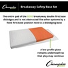 image:imageChampion Sports Breakaway Safety 3Piece Baseball Base Set with Double First Base  Molded Rubber Official Size HeavyDuty All Rubber Construction