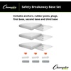 image:imageChampion Sports Official Size Safety Breakaway Baseball Base Set  Quick Release Baseball Base Set