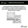 image:imageChampion Sports Official Size Safety Breakaway Baseball Base Set  Quick Release Baseball Base Set