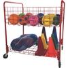 image:imageChampion Sports Back Ease Storage Cart  Raised OpenTop Steel Organizer with Large Casters for Gym amp Training Equipment
